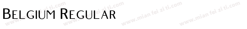 Belgium Regular字体转换